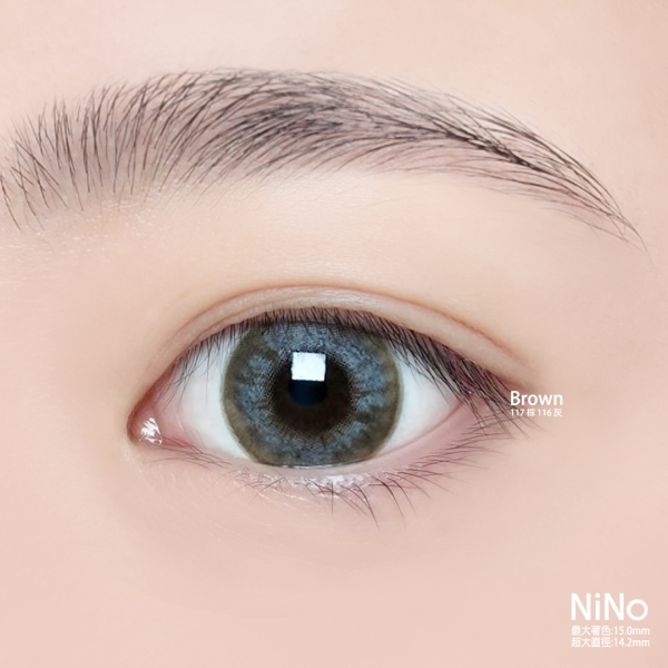 NO.117 NINO 棕 最大直徑15mm最大著色14.2mm2023新